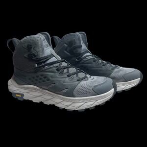 Hoka Anacapa Breeze Mid Hiking Boots Shoes Mens 12.5 Castlerock/Harbor Mist NEW